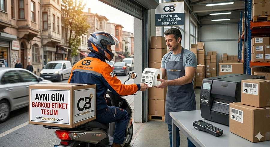 Aynı gün barkod etiket teslim