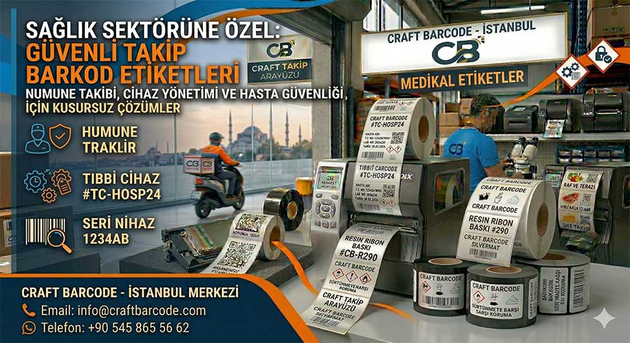 Sağlık Sektörü Barkod Etiket