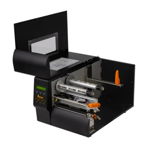 Argox iX6-350 Pro (300DPI) Endüstriyel Barkod / Etiket Yazıcı (Geniş Kafa) - kapak açık