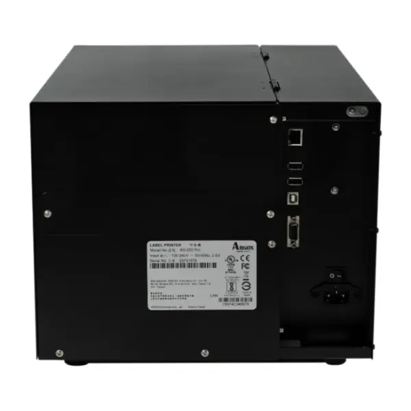 Argox iX6-350 Pro (300DPI) Endüstriyel Barkod / Etiket Yazıcı (Geniş Kafa) - arkadan