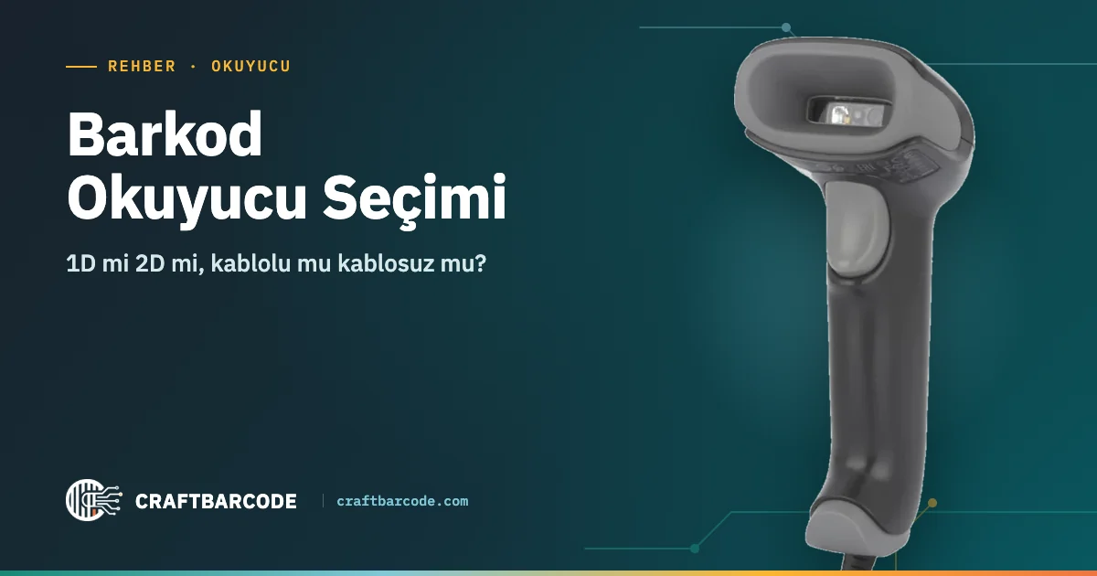 Barkod Okuyucu Seçimi — 1D mi 2D mi, kablolu mu kablosuz mu?