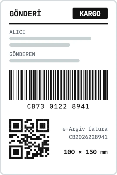 E-ticaret Kargo Etiketi Yazıcısı ve Etiket | CRAFTBARCODE