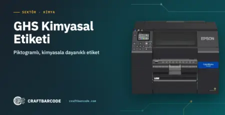 GHS Kimyasal Etiketi — Piktogramlı, kimyasala dayanıklı etiket