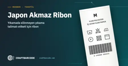 Japon Akmaz Ribon — Yıkamada silinmeyen yıkama talimatı etiketi için ribon