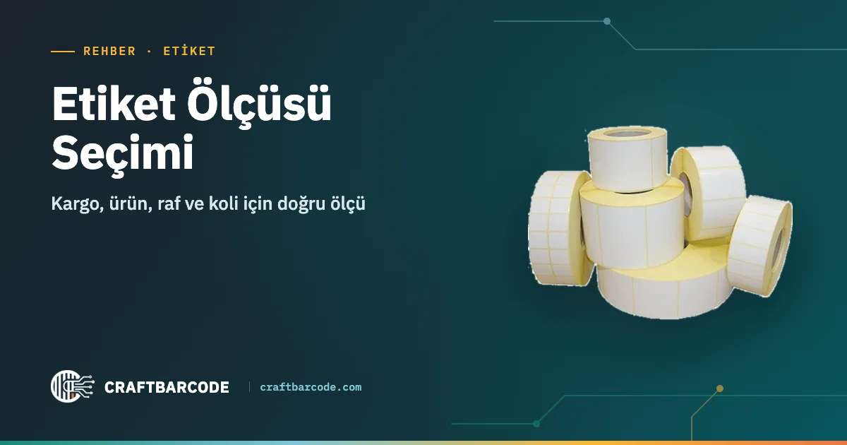 Etiket Ölçüsü Seçimi — Kargo, ürün, raf ve koli için doğru ölçü