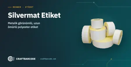 Silvermat Etiket — Metalik görünümlü, uzun ömürlü polyester etiket