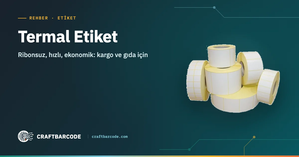 Termal Etiket — Ribonsuz, hızlı, ekonomik: kargo ve gıda için