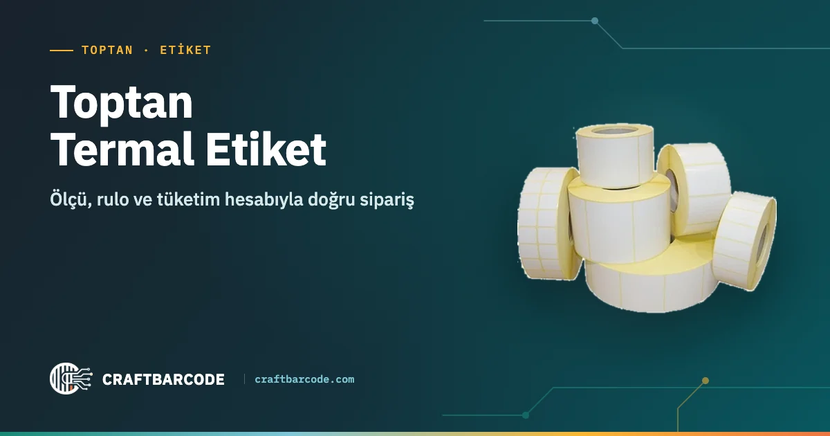 Toptan Termal Etiket — Ölçü, rulo ve tüketim hesabıyla doğru sipariş