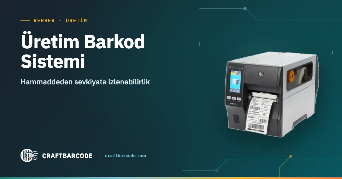 Üretim Barkod Sistemi — Hammaddeden sevkiyata izlenebilirlik